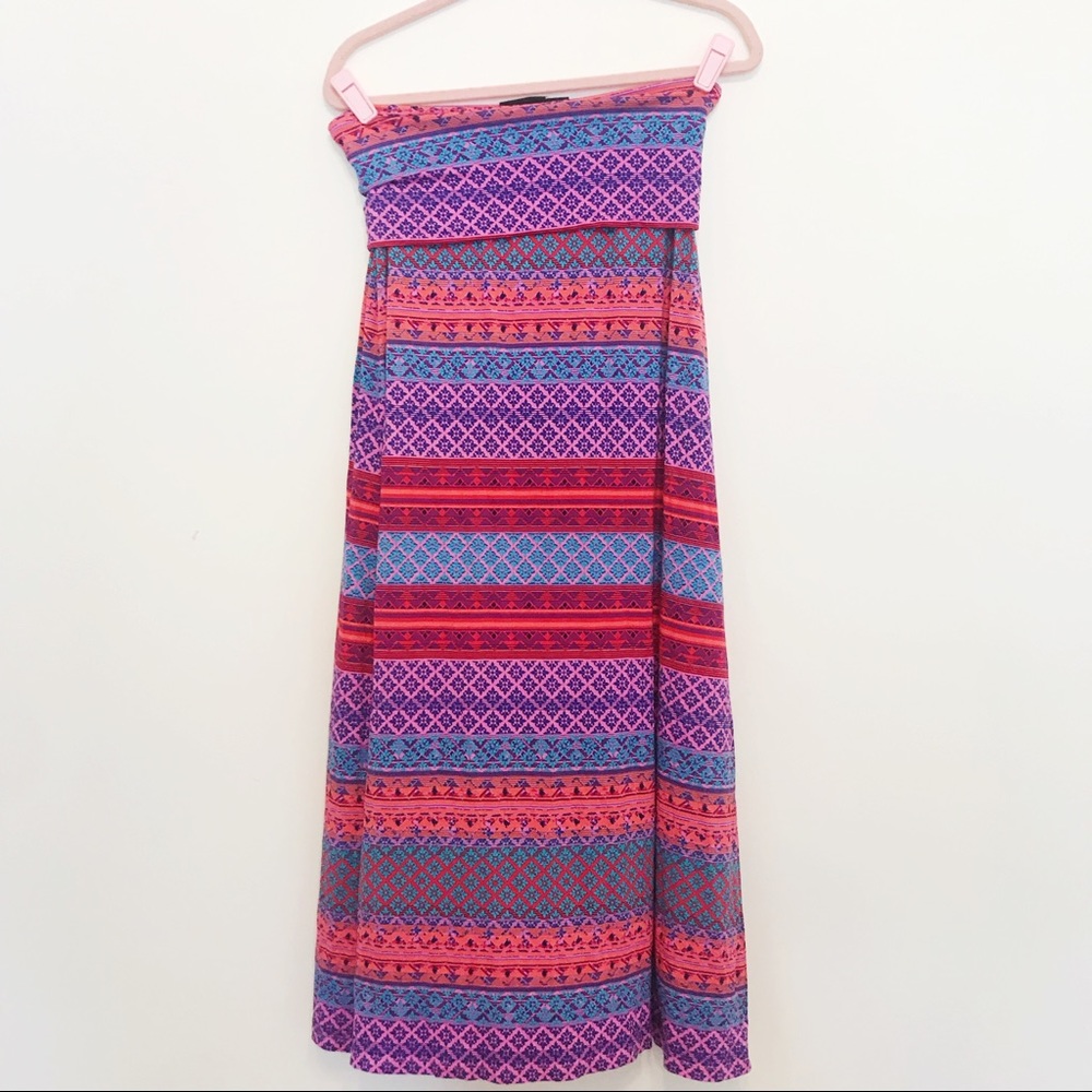 Cynthia Romley Printed Maxi Skirt